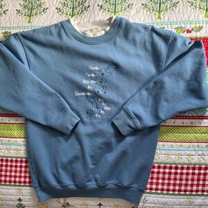 Twinkle Twinkle Grandkids Embroidered Grandma Sweatshirt Medium